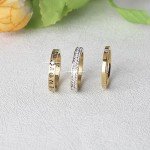3PCS Gold Love Friendship Rings Set for Women