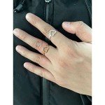 Love Heart Friendship Rings Set for Best Friends