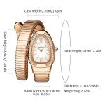 Gosasa Stylish Snake Shape Bangle Watch for Women