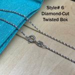 Unique 925 Sterling Silver Chain Necklace from Italy