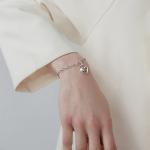 Heart Charm Bracelet in 925 Sterling Silver