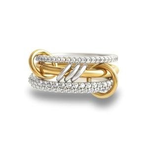 Nivorra 14k Gold Plated Stackable Rings Set