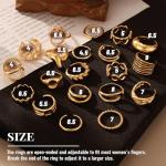 20 Pcs Trendy Gold & Silver Chunky Rings Set