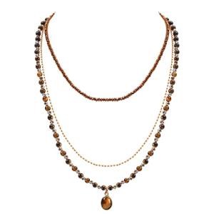 Bohemian Multilayered Beaded Choker Necklace