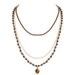 Bohemian Multilayered Beaded Choker Necklace