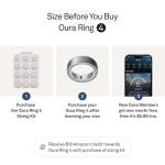 Oura Ring 4 - Brushed Silver Size 9