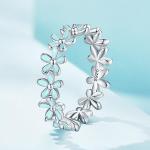 Dainty Daisy Sterling Silver Ring for Women