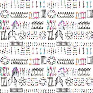 110 Pieces of Stylish Body Piercing Jewelry