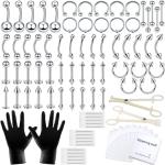 84PCS Piercing Kit for Body Jewelry Needs