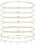 8-Piece 18K Gold Plated Belly Chain Set