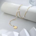 Waterproof 14K Gold Plated Pearl Body Chain