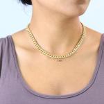 14k Gold Miami Cuban Link Chain Necklace - 24