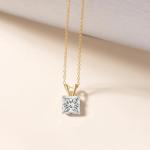 Diamond Pendant Necklace with Lab Grown Diamonds