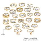 24-Pc Gold Knuckle Rings Set for Women