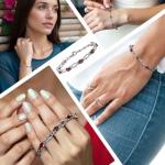 Natural Garnet Gemstone Stainless Steel Bracelet for Women