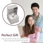 Natural Garnet Gemstone Stainless Steel Bracelet for Women