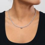 10K White Gold Diamond Cut Rope Chain Necklace