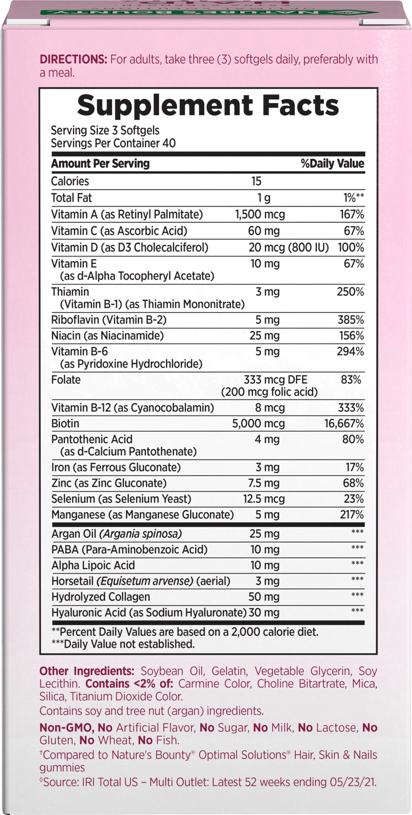 Nature's Bounty Biotin for Hair, Skin & Nails