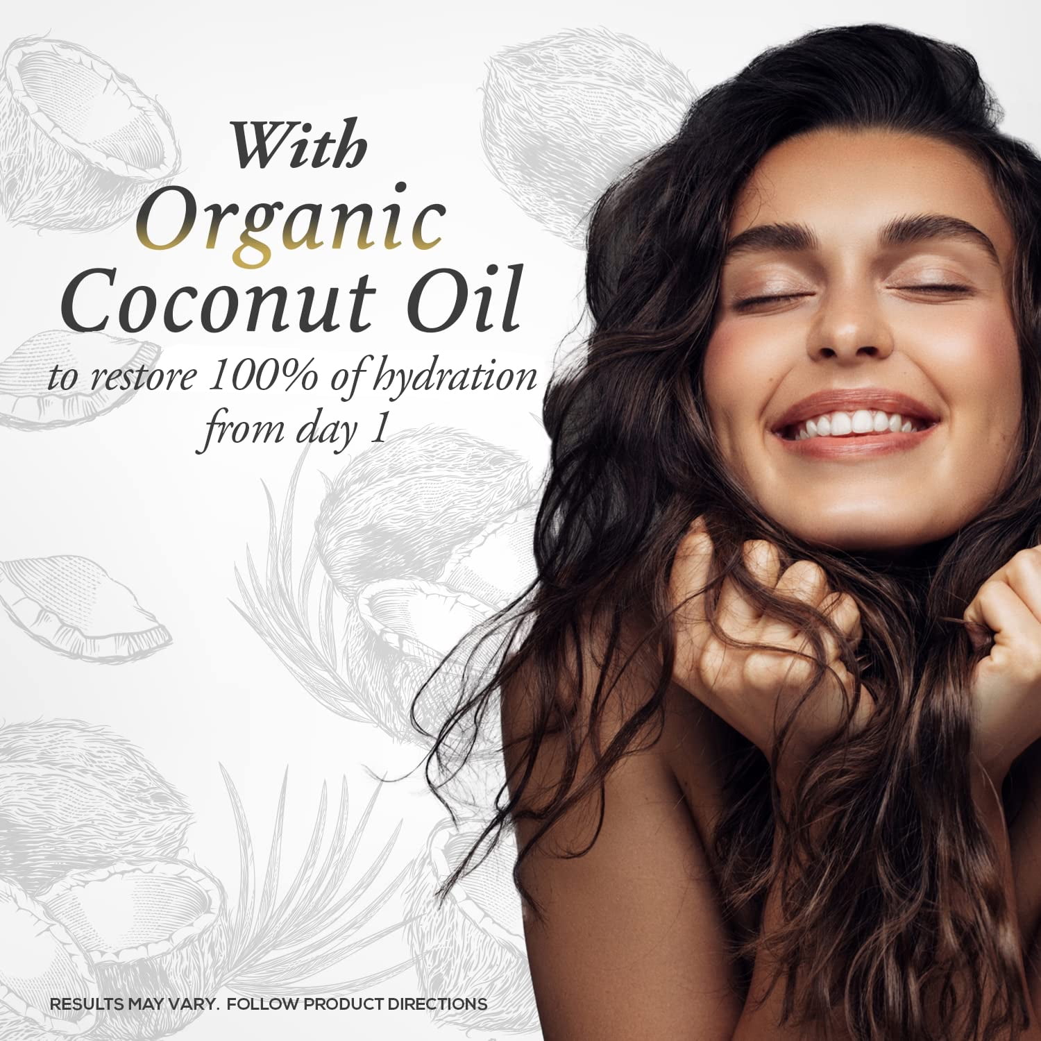 Coconut Oil Shampoo for Dry Hair, 14 Fl Oz