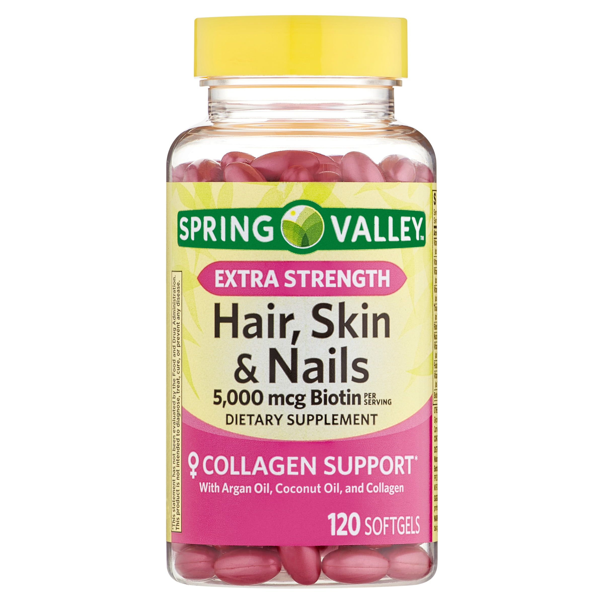 Spring Valley Hair, Skin & Nails Softgels, 120 Count