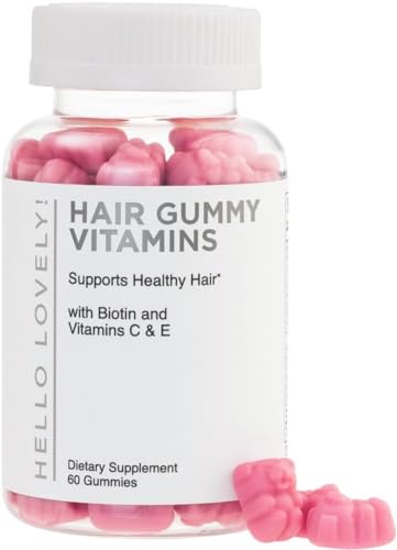 Hair Vitamins Gummies with Biotin for Growth - 60 Count