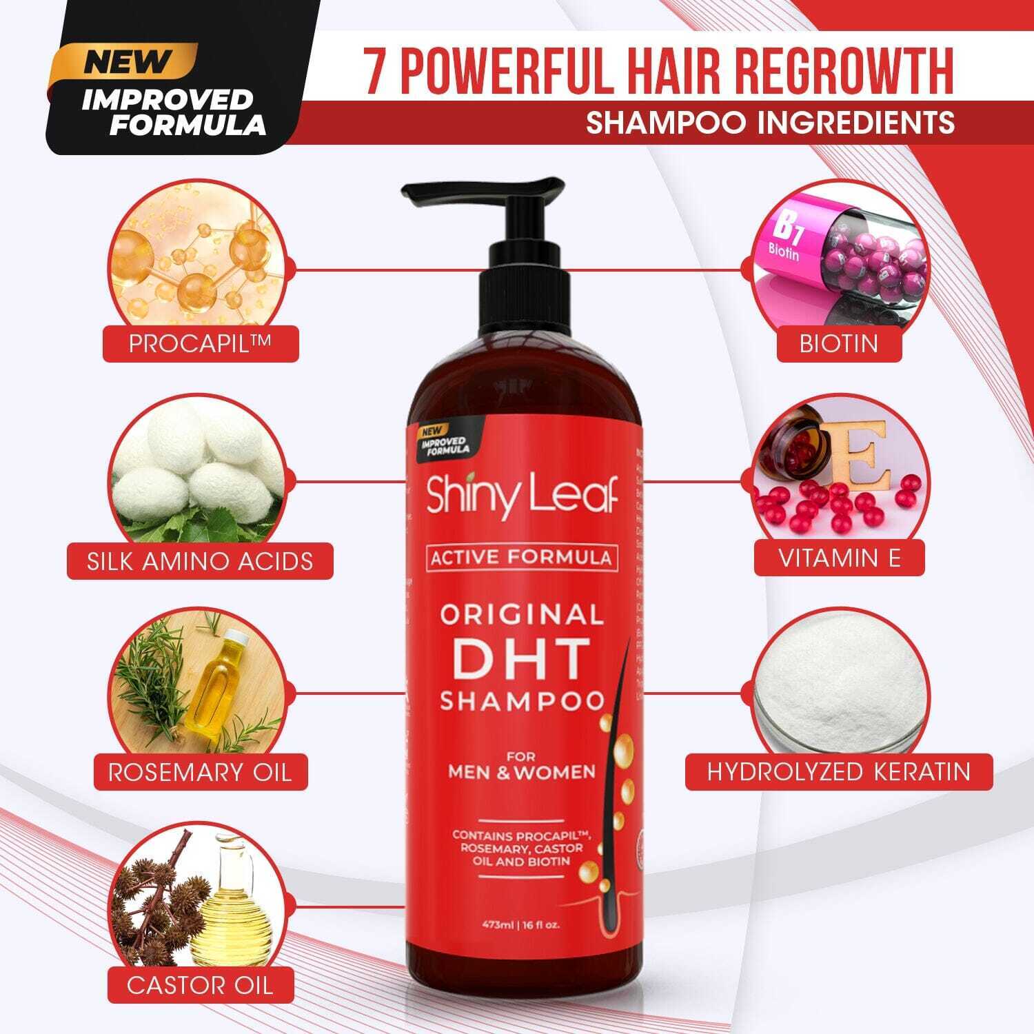 DHT Blocker Shampoo: Hair Growth with Biotin, 16 oz