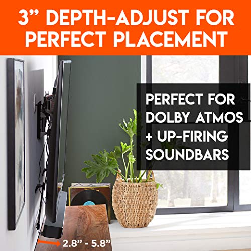 Adjustable Height Bose Sound Bar Bracket with Dolby Atmos