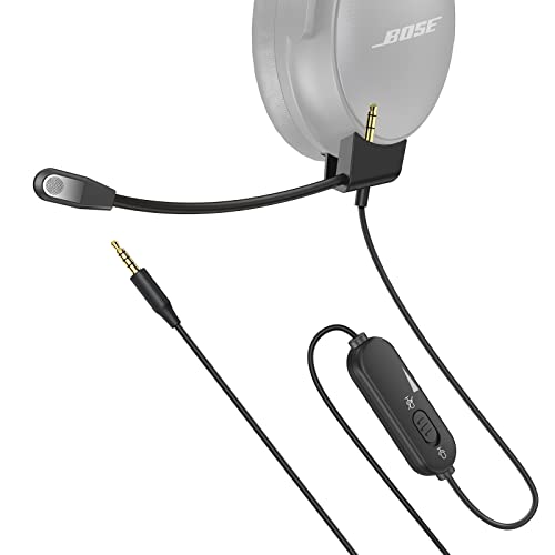 Bose QC45-Compatible Boom Mic Cable for Gaming