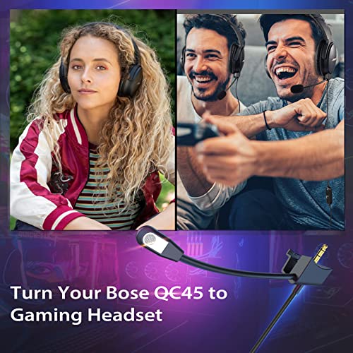 Bose QC45-Compatible Boom Mic Cable for Gaming