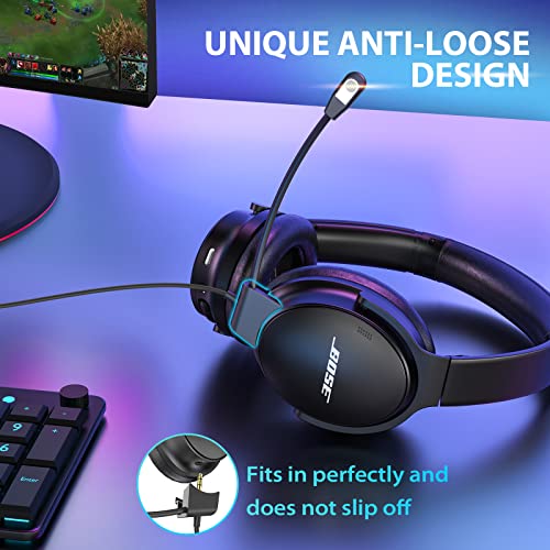 Bose QC45-Compatible Boom Mic Cable for Gaming