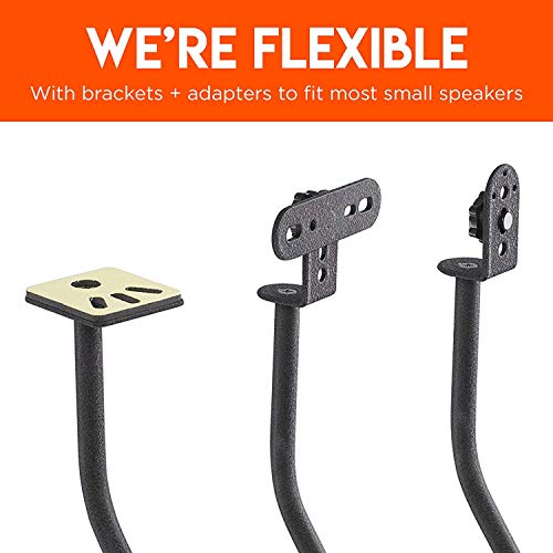 Bose-compatible Speaker Stands with Height Adjustment & Cable Management