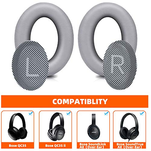 GEVO Premium Ear Pads for Bose QC35 - Memory Foam
