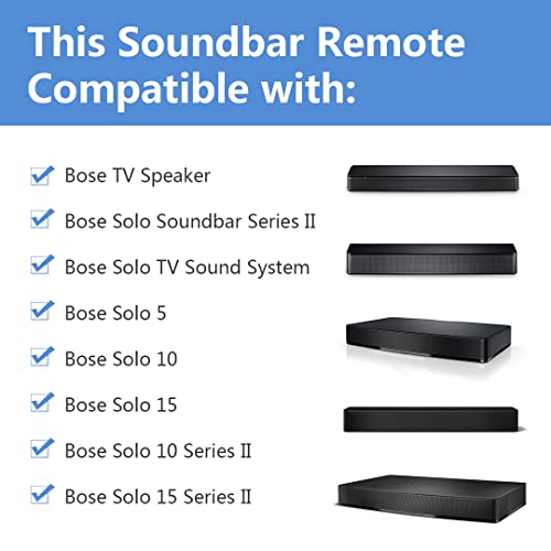 Bose Solo Soundbar Series II & TV Speaker Remote