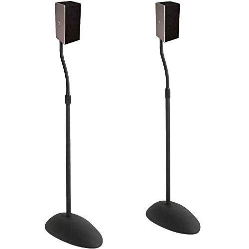 Bose-compatible Speaker Stands with Height Adjustment & Cable Management
