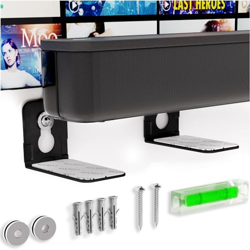 Universal Soundbar Mount Bracket - Easy Install TV Wall Shelf