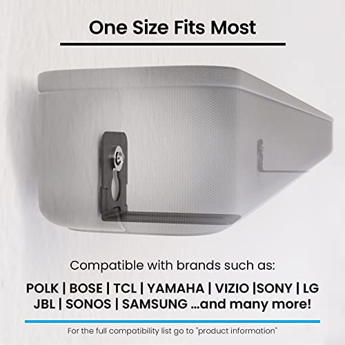 Universal Soundbar Mount Bracket - Easy Install TV Wall Shelf