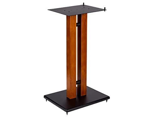 Cherry Wood Speaker Stand, Adjustable Plate