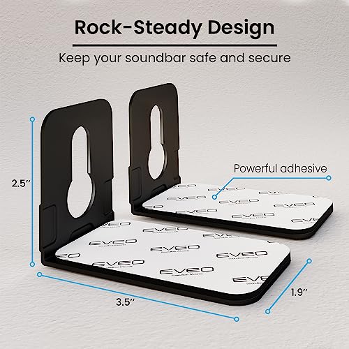 Universal Soundbar Mount Bracket - Easy Install TV Wall Shelf