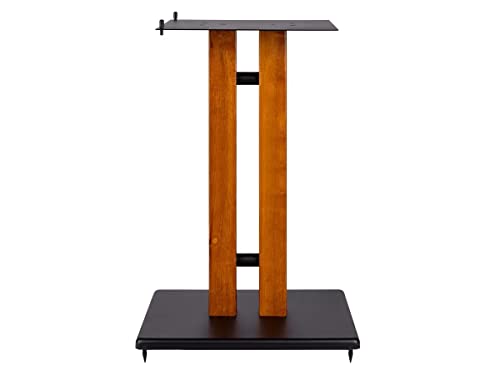 Cherry Wood Speaker Stand, Adjustable Plate