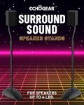 Bose-compatible Speaker Stands with Height Adjustment & Cable Management