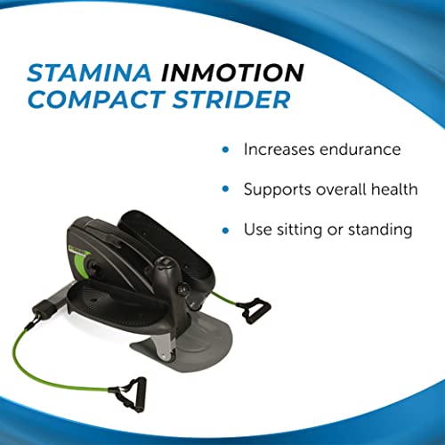 Compact Elliptical Trainer with Smart Workout App - 250 lbs Capacity