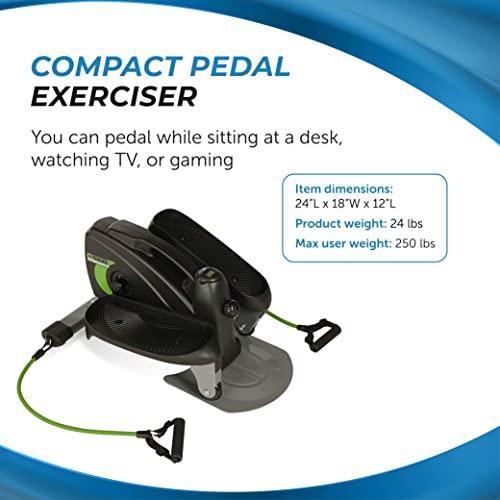 Compact Elliptical Trainer with Smart Workout App - 250 lbs Capacity