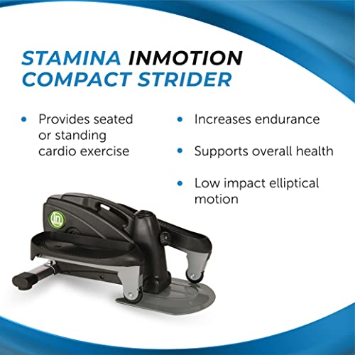Stamina Compact Strider Elliptical Trainer - Smart Workout App