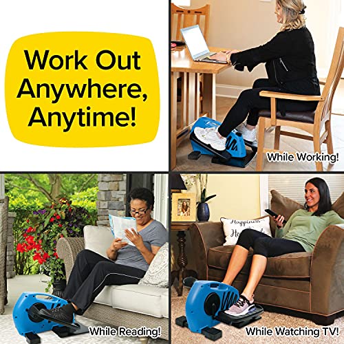 As Seen On TV BluTiger Seated Elliptical Machine - Burn Calories While Working, Reading & Watching TV - Large Pedals - Digital Display - Easily Assembles in Minutes - All Fitness Levels