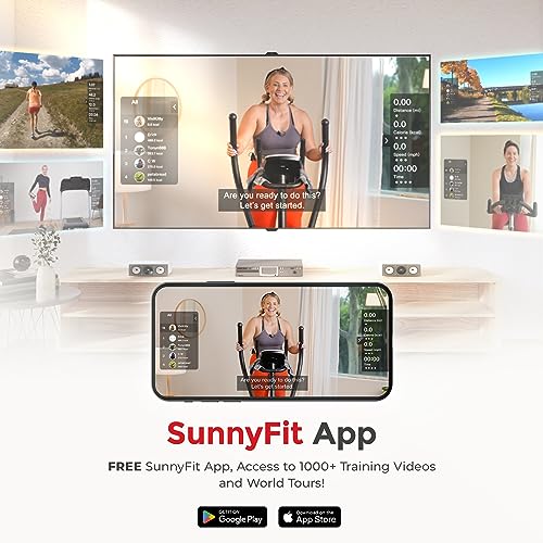 Sunny Health Elliptical Trainer with 24-Unique Workout Modes