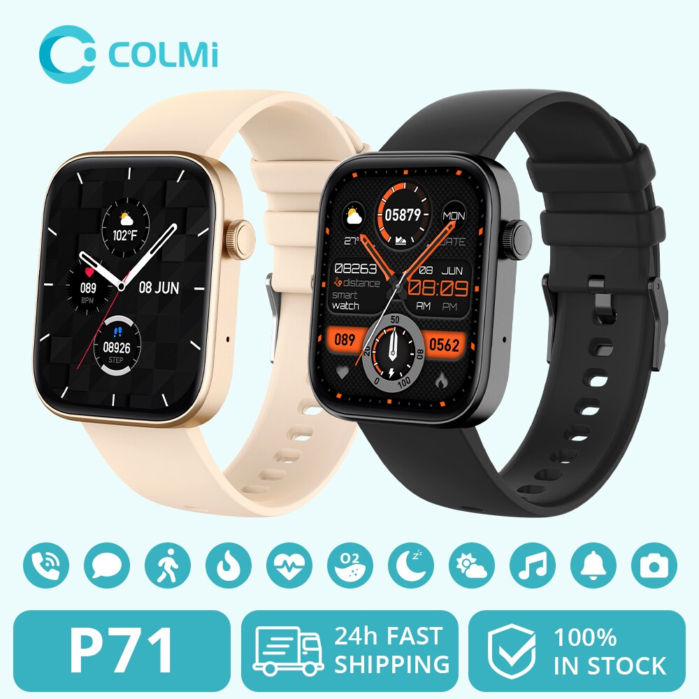 COLMI P71 Smartwatch - Voice Calling, Health Monitoring, Waterproof
