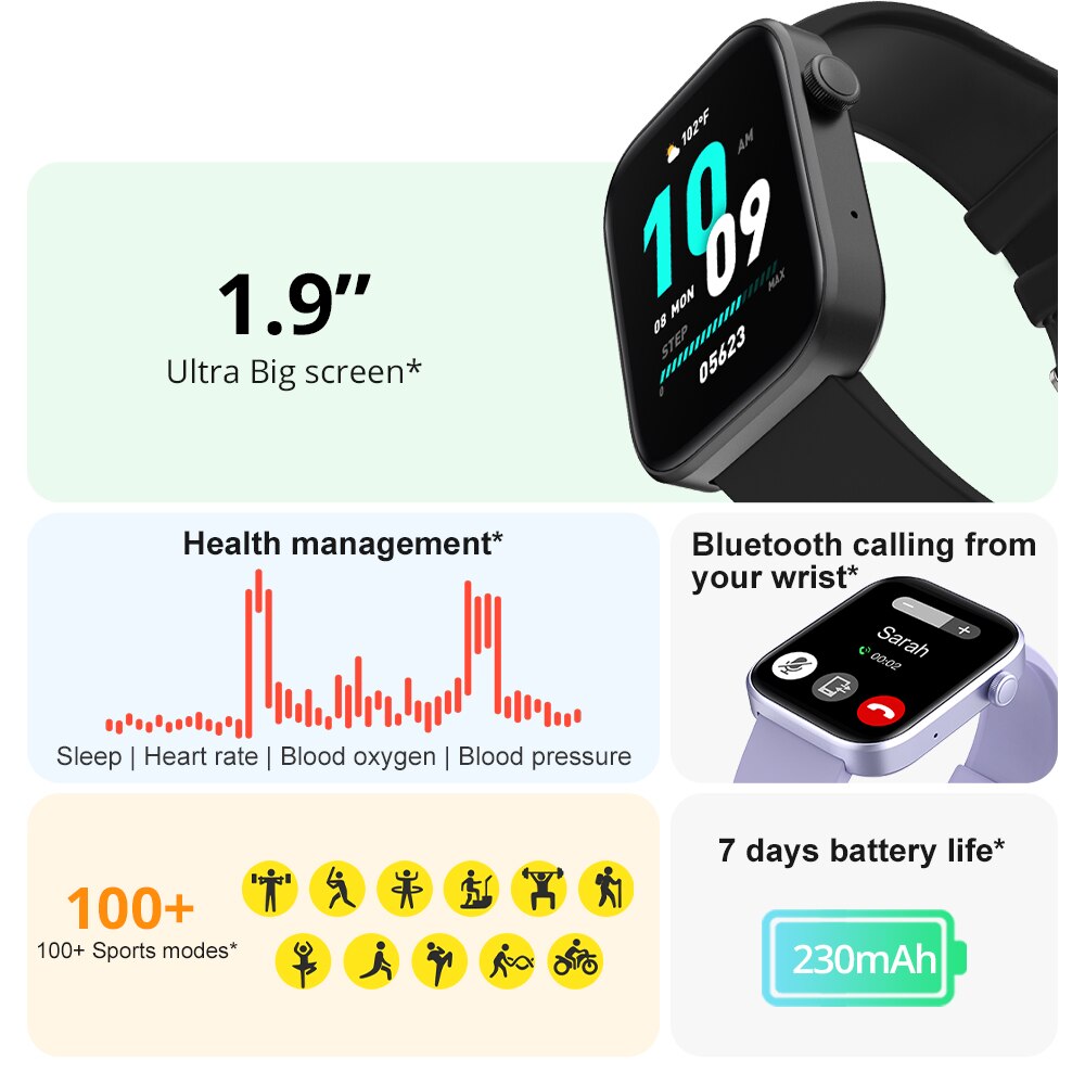 COLMI P71 Smartwatch - Voice Calling, Health Monitoring, Waterproof