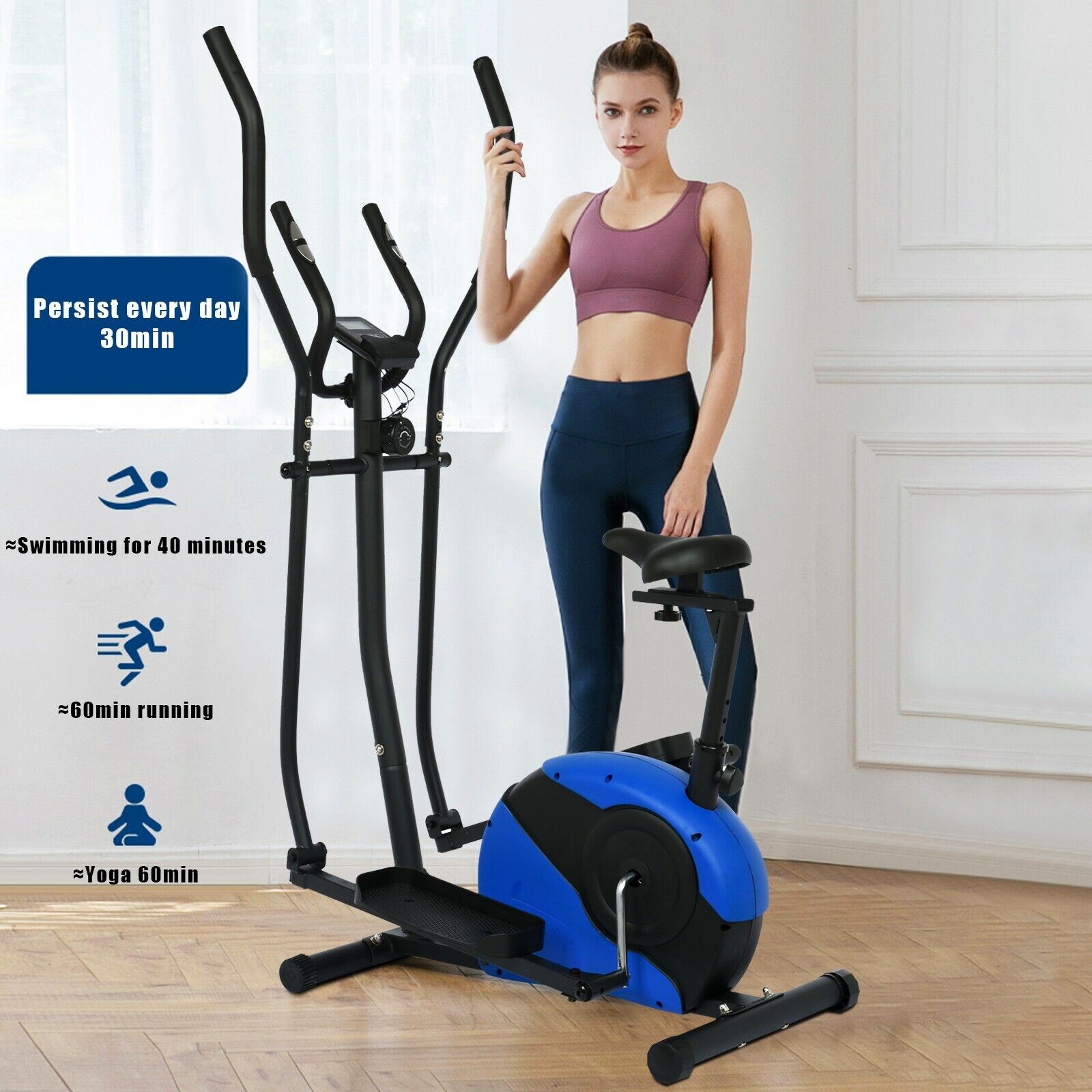 Compact Elliptical Trainer for Effective Home Cardio Workout