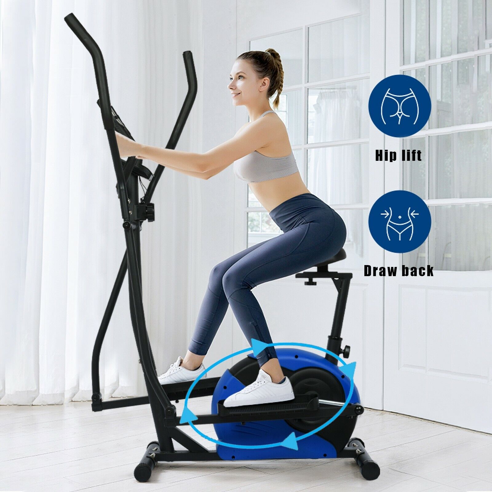 Compact Elliptical Trainer for Effective Home Cardio Workout