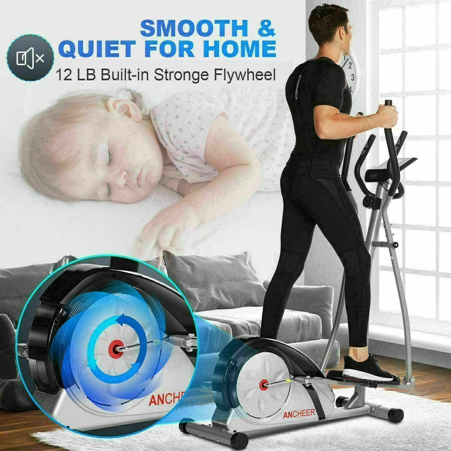 Magnetic Cross Trainer for Cardio Fitness at Home